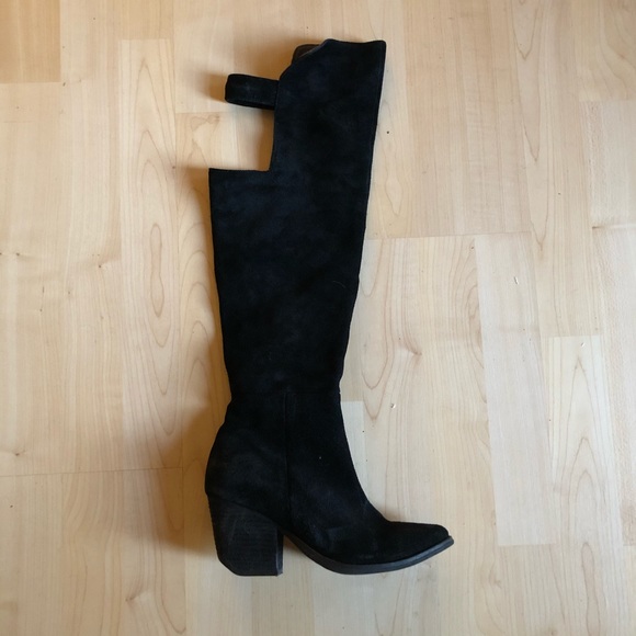 Jeffrey Campbell suede knee high boots - Picture 2 of 6
